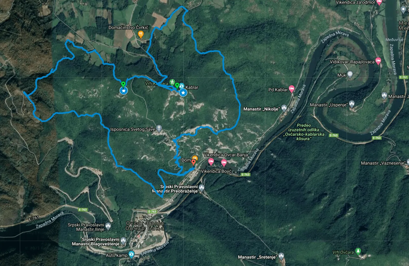 Mapa rute: Kružna ruta