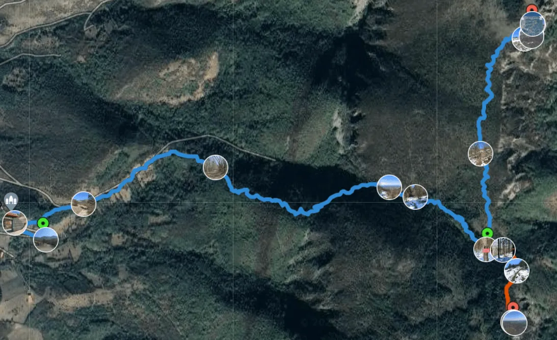 Mapa rute: Manastir Ždrelo – Vukani